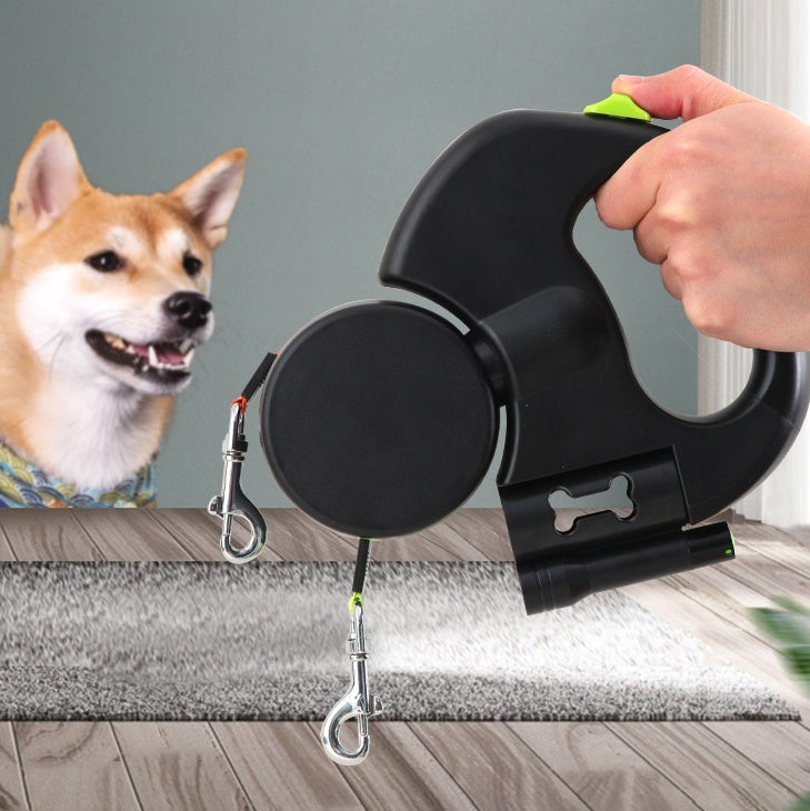 Hundeleine für zwei Hunde – 3-in-1 & handlich