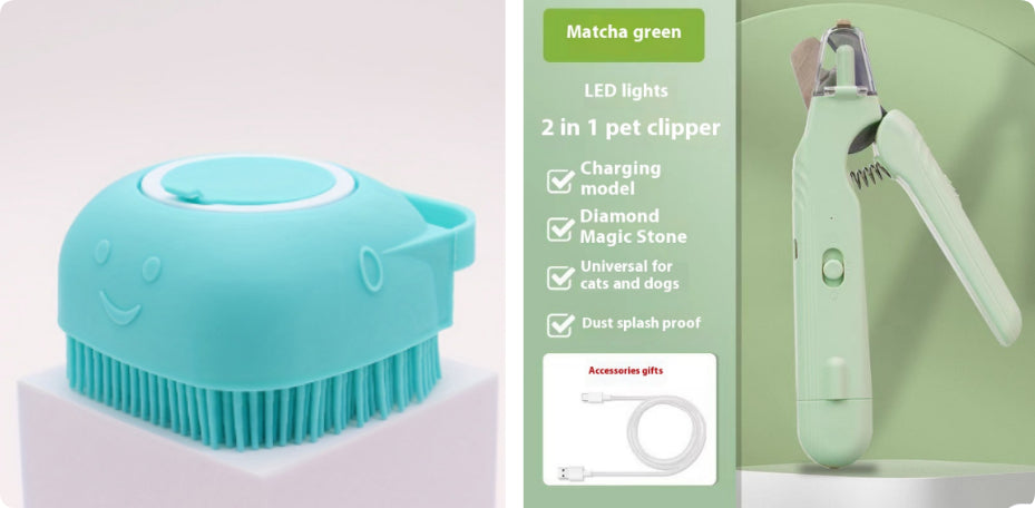 Nagelschere mit LED-Licht & Schleifer – für Hund & Katze
