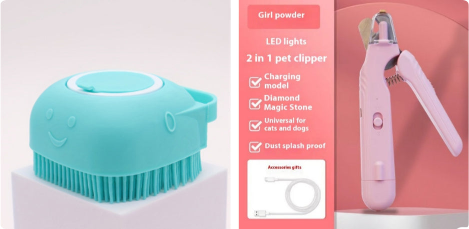 Nagelschere mit LED-Licht & Schleifer – für Hund & Katze