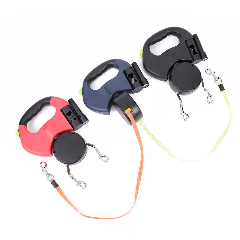 Hundeleine für zwei Hunde – 3-in-1 & handlich