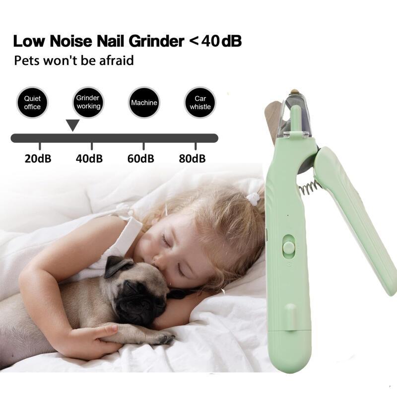 Nagelschere mit LED-Licht & Schleifer – für Hund & Katze