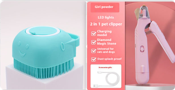Nagelschere mit LED-Licht & Schleifer – für Hund & Katze