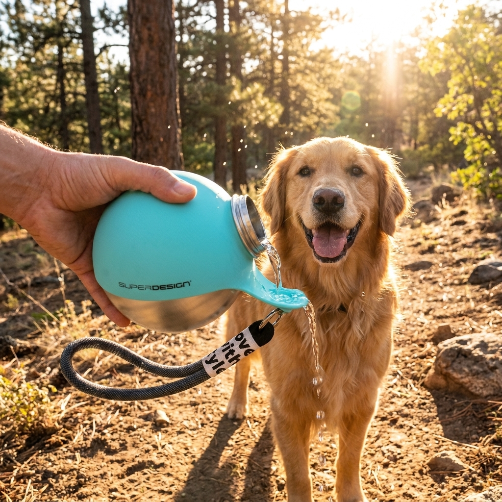 Trinkflasche für Hunde – auslaufsicher für unterwegs