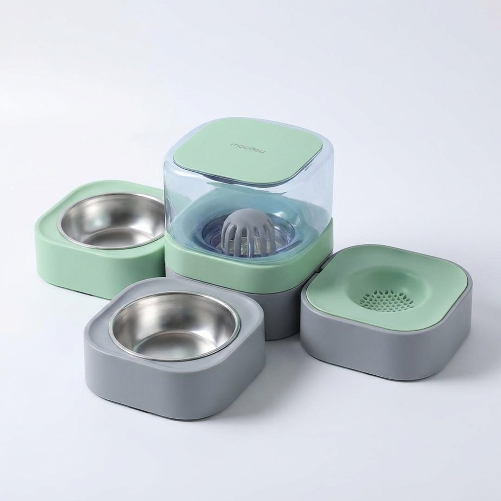 2-in-1 Futterstation – Napf & Wassernapf für Hund & Katze