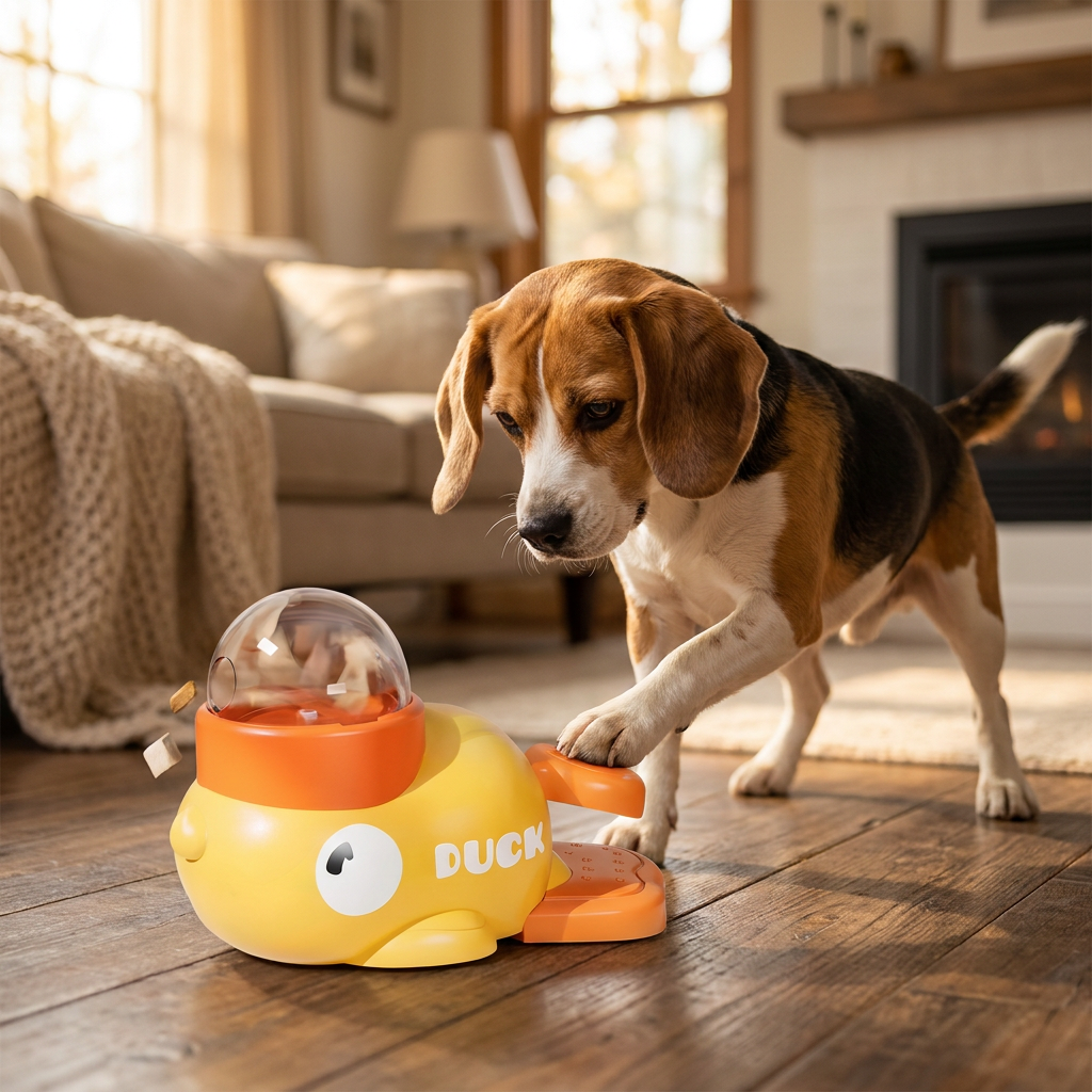 Enten-Puzzle für Hunde & Katzen – Leckerli-Spender & IQ-Training