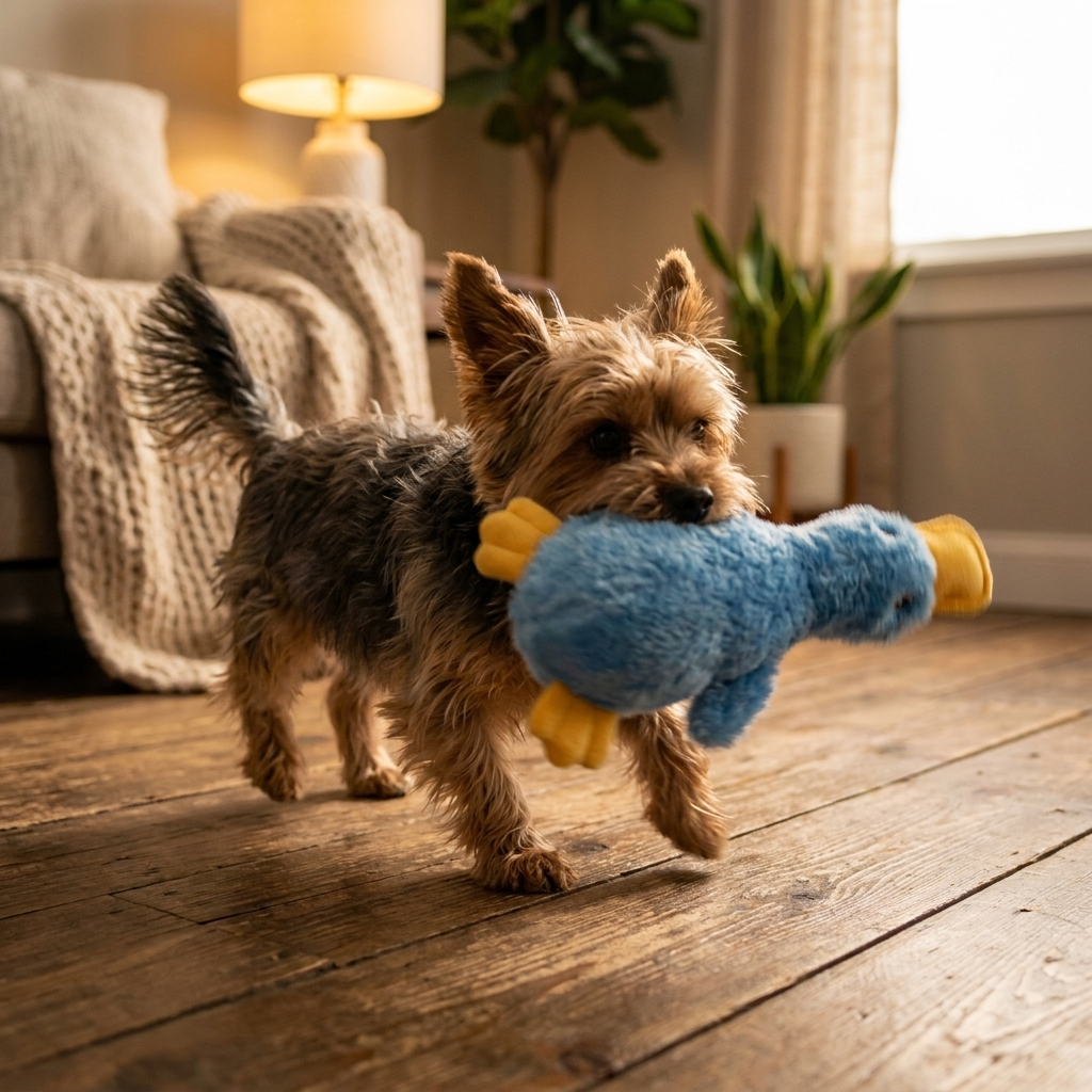 Enten-Quietschspielzeug – Kauen, Knistern & Spielspaß für Hunde
