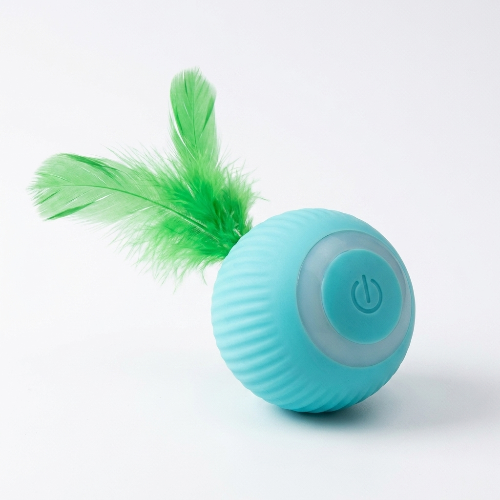 Elektrischer Katzenball – selbstrollend & USB-aufladbar